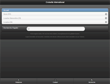 Tablet Screenshot of croisette-international.com